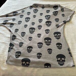 Shirt Skull Women’s Asymmetrical Halloween